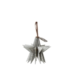 Lübech Living Felt Star ornament hanging white - Fransenhome